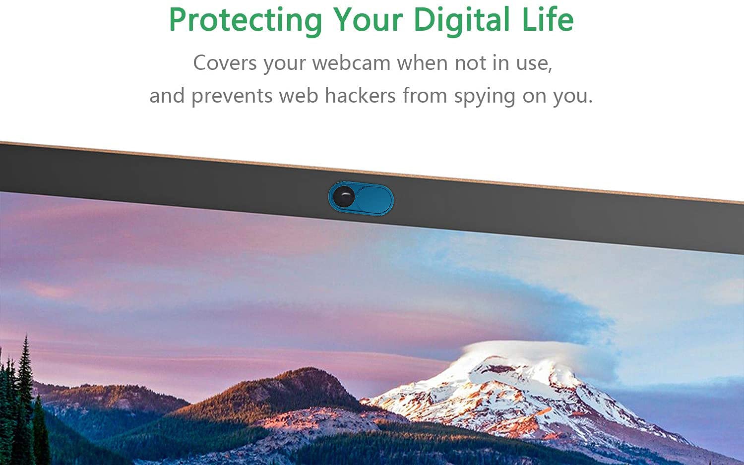 Cloudvalley Camera Cover Slide Ultra Thin, Blue Webcam Cover For Macbook Air, Laptop, Imac, Desktop, Pc, Macbook Pro, Ipad, Ipho